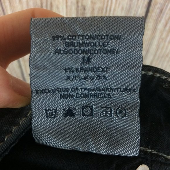 SOLD Mckenzie Black Denim Stretch Jeans Sz 27x32 - Picture 8 of 8